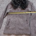 Cynthia Rowley Winter Wool Blend Faux Fur Collar Jacket M Apres Ski Cozy Ski Lodge Photo 9