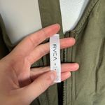 RVCA Olive Green Zipper Front Dress Photo 3