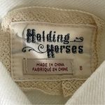 Holding Horses Anthropologie Size 8  Midi Skirt Patchwork Blue Asymmetrical Hem Photo 10