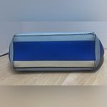 Kate Spade Small Eady Laurel Way Striped Blue White Cosmetic Perfume Bag Photo 4