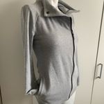 Roxy size XS gray long sleeve full zip sweatshirt Photo 3