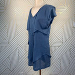 See By Chloe Blue Tiered Tassel Boho Dress Photo 3