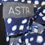 ASTR 🦎THE LABEL Navy & White Women's A-Line Dress - HI Low Hemline🌵 Photo 6