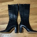 Gucci Black Leather Heeled Boots with Horsebit Detail Photo 2