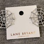 Lane Bryant Halloween Whimsy Spider Web Statement Earrings Photo 0