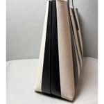 Kate Spade Molly Large Tote Bag Black White Stripes with Pink Interior Photo 4