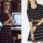 BCBGMAXAZRIA Aryen Polka Dot Cropped Tank Top Photo 3