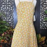 Copper Key Fit & Flare Yellow Ditsy Floral Dress Photo 0