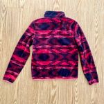 Aeropostale Tribal Pattern Pink Pullover Fleece Sweater Top Womens Medium Photo 6