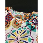 Topshineworld Womens Bohemian Mandala Print Smocked Waist Flare Dress XL White Photo 2
