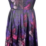 Adrianna Papell Adrianna Papell Floral Metallic Jacquard Ball Gown Purple Pink Dress 8 Altered Photo 8