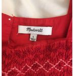Madewell Embroidered Smocked Tank Top Photo 9