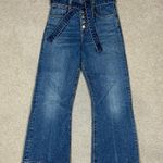 Veronica Beard Marlene Corset Wide Jean Terrain High Waist Cropped Size 28 Photo 1