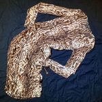 INC leopard ocelot print bodycon ruched mesh dress slip mob wife club XS 90s Y2K Photo 2