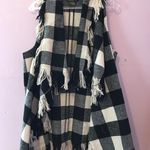 Sleeveless Plaid Flannel Cardigan Size M Photo 0