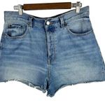 BDG Womens size 31 Denim Cut Off Raw Hem High Waist Button Fly Jean Shorts Photo 0