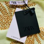 ZARA  New Women Sleeveless Linen Blend Embroidered Lingerie Top Size Large Photo 11