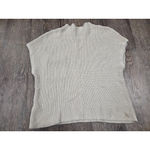 Free People  FP Beach Chunky Knit Sweater Vest Khaki Beige Tan Size Large Photo 3
