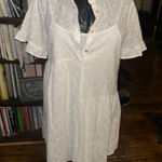 Molly Bracken luxe eyelet layered L white fairycore dress Photo 0