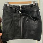 Topshop Vegan Leather Miniskirt Photo 0