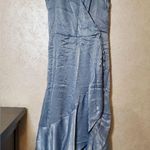 New York & Company Elegant Baby Blue Sleeveless Wrap Madi Dress Size:XXL Photo 0