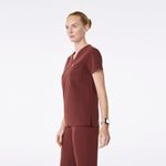 FIGS  Women's Catarina One Pocket Scrub Top in Walnut, Size Small Photo 2