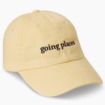 Summersalt  Baseball Cap Yellow Embroidered Going Places NWT Photo 0