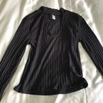 Divided Black High Neck Cut Out  Photo 1