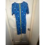 LuLaRoe  Julia T-Shirt Dress Size XS Sail Boat Patriotic Theme NWT 3/4 sleeves Photo 4