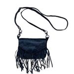 Fringe fold over flap faux leather Crossbody purse removable adjustable strap Photo 3