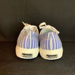 Superga  Women’s USAM 8/USAW 9.5  EU 41 Blue White Striped Sneakers Lace up Photo 8