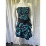 Dancing Queen NWT Strapless Floral Bubble Tiered Cocktail Semi Formal Dress M Photo 1
