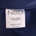 NBD Revolve  Night Fever Plunging Neckline Navy Blue Slit Maxi Dress Size S Photo 5