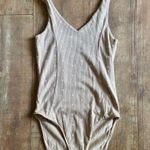 Old Navy Polka-Dot V-Neck Ribbed Tie Shoulder Stretch Bodysuit Size Small Photo 2