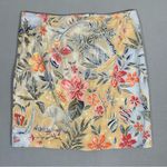 Talbots Vintage  Tropical Floral Animal print Skirt Ladies Sz 16 Photo 2
