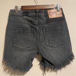 One Teaspoon  Stevies Jean Shorts Distressed Button Fly- Size 24 Photo 7