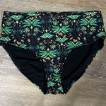 Old Navy  Green and Orange Tropical Bikini Bottoms Photo 0