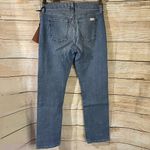 7 For All Mankind Jen ankle straight jeans animal print side trims Size 2 Photo 9