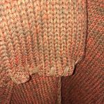 Lemo Orange‎ with Faux Leather Stitching Knit Sweater Orange Size XL Photo 3