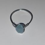 Handmade Light Blue Stone Ring Photo 0