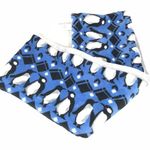 Vera Bradley Fleece Loops Scarf Penguins Intersia Blue Black White Photo 0