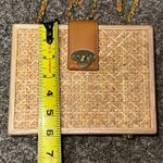 J. McLaughlin  Eugenie Raffia Pattern Wood Crossbody Bag Photo 2