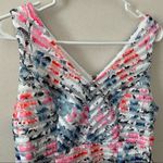 Motherhood Maternity  Floral Lace Belted Jacquard VNeck Dress Photo 3