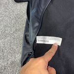 Forever 21  Black Faux Leather Ruched Drawstring Crop Top Juniors M Y2K Grunge Photo 5