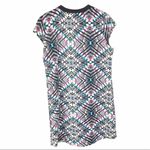 Xhilaration Colorful Kaleidoscope Abstract Print Cap Sleeve Shift Dress Medium Photo 1