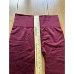 Britt's Knitts Fleece Lined Leggings Size S/M Cabincore Comfy‎ Athleisure Casual Red Photo 3
