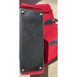 T. Anthony New York Red Canvas/ Black Leather Travel Duffle Tote Bag USA Made Photo 11