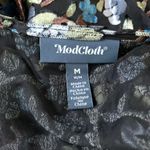 Modcloth Dramatic Depths Velvet Dress in Black Floral Photo 12