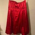 Ruby Rox red satin strapless dress size small Photo 3