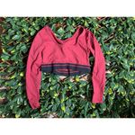 JOY LAB Red Longsleeve Workout Crop Top Size XL Photo 4